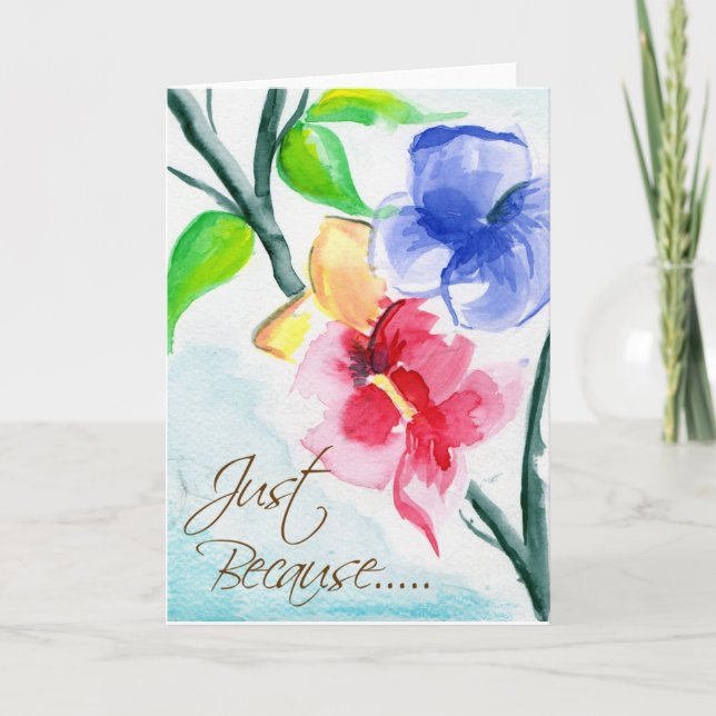 Cartão Apenas porque ...... (Frente)
