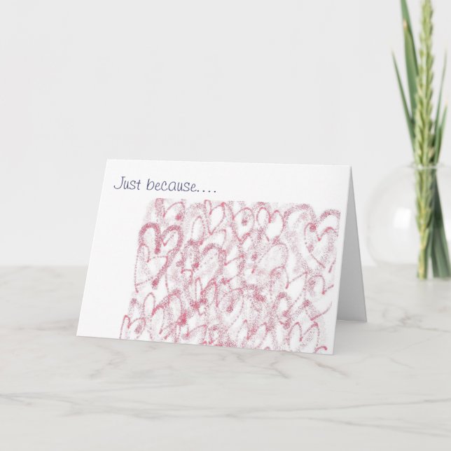 Cartão Apenas porque…. Eu te amo (Frente)