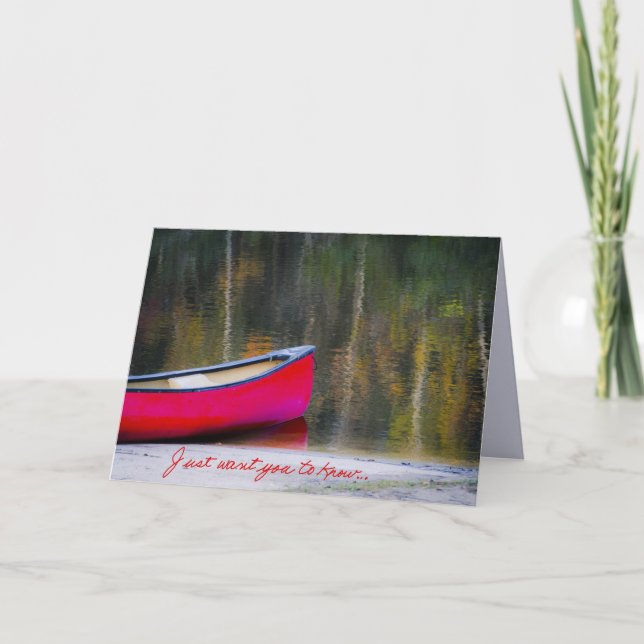 Cartão Apenas queira-o saber (Frente)