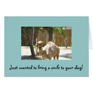 Cartão Apenas quis trazer um sorriso a seu dia