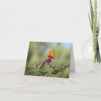 Cartão Apenas sentando-se em torno do pensamento de você