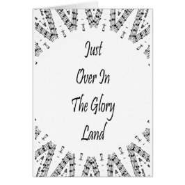 Cartão Apenas sobre na terra da glória
