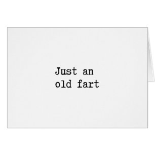 Cartão Apenas Um Antigo Fart