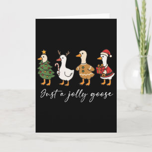 Cartão Apenas Um Ganso Bonito Divertido Alegre Goosemas C