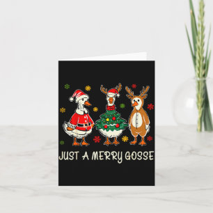 Cartão Apenas Um Ganso Bonito Divertido Feliz Goosemas Ch