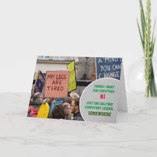 Cartão Apenas um líder competente a meio caminho