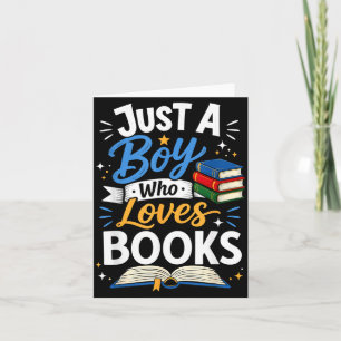 Cartão Apenas um menino que ama livros Clube de leitura i