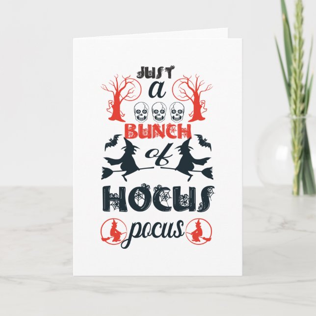 Cartão Apenas um monte de Hocus Pocus (Frente)