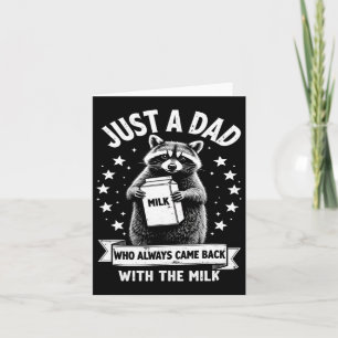 Cartão Apenas um pai que sempre vinha com o leite Pai