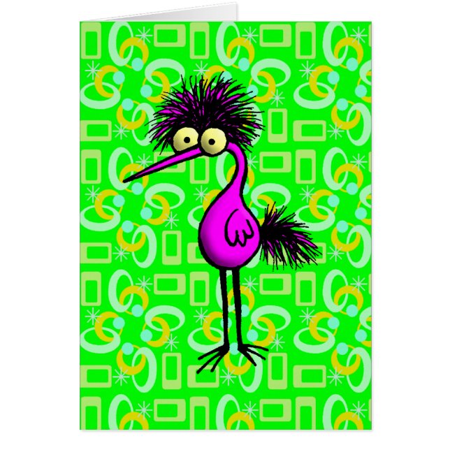 Cartão Apenas um pássaro (Frente)