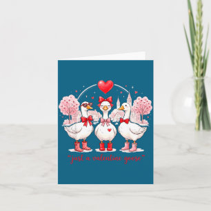 Cartão Apenas Um Patinho De São Valentim Coquete Pateta E