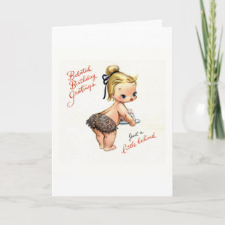 Cartão "Apenas um pouco atrás" Vintage Belat