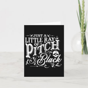 Cartão Apenas Um Pouco De Ray De Sombrio Preto Temporada 