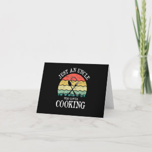 Cartão Apenas um tio que ama cozinhar de presente