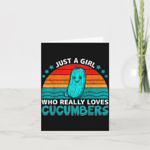 Cartão Apenas Uma Garota Que Realmente Ama Cubers Vegetal