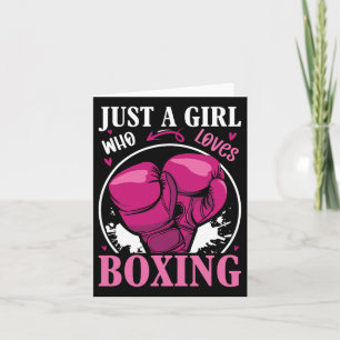 Cartão Apenas Uma Menina Que Adora Boxing Malhação Lutar 