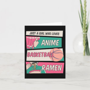 Cartão Apenas Uma Menina Que Ama Anime Bysketbyll Ramen K