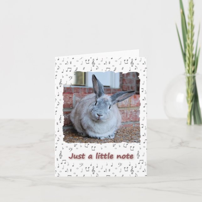 Cartão Apenas uma pequena nota (dentro do vazio) (Frente)