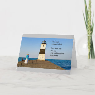 Cartão Aperte suas preocupações.