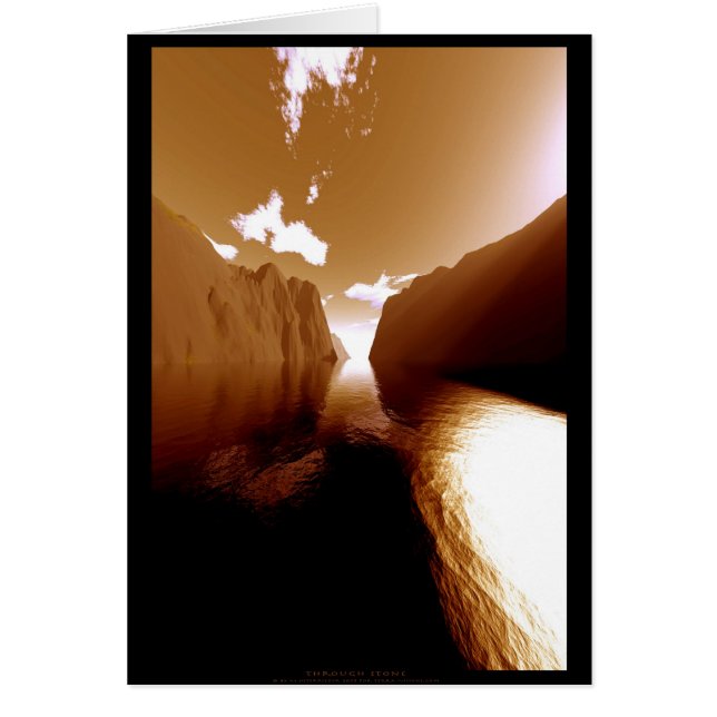 Cartão Apesar da pedra (Frente)