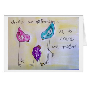 Cartão Apesar das nossas diferenças