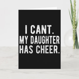 Cartão Aplaudir Pai Filha Cheerleading Dia dos Pais Aplau