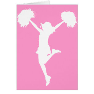 Cartão Aplausos do cheerleader com fundo customizável