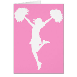 Cartão Aplausos do cheerleader com fundo customizável