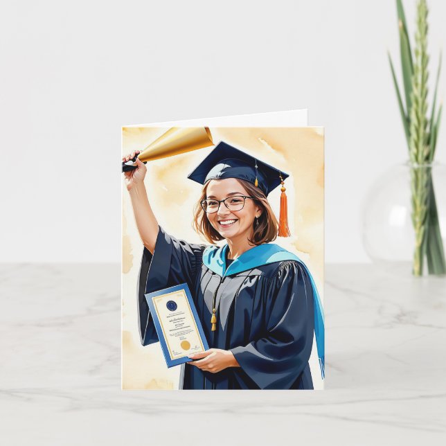 Cartão Aplausos triunfantes - Um brinde ao seu sucesso (Frente)