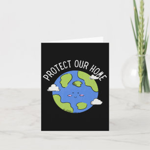 Cartão Apoia a proteção ambiental Feliz Dia da Terra