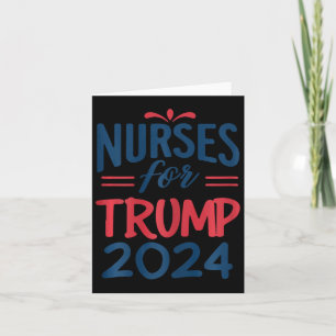Cartão Apoiar Enfermeiros De Reeleição Trump 2024 Para Tr