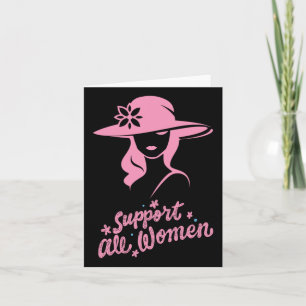 Cartão Apoiar todas as mulheres