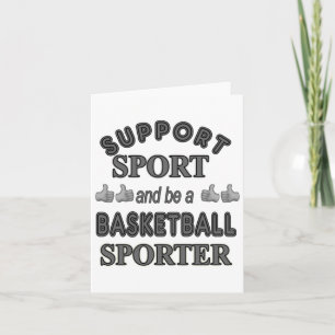 Cartão Apoie Esporte E Seja Um Esportista De Basquete 1
