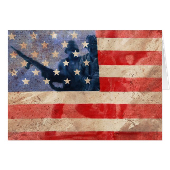 Cartão apoie nossas tropas (Frente Horizontal)