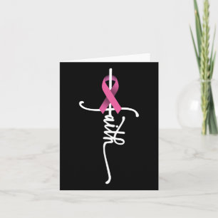 Cartão Apoio à sensibilização do Cancer da Mama de Fé do
