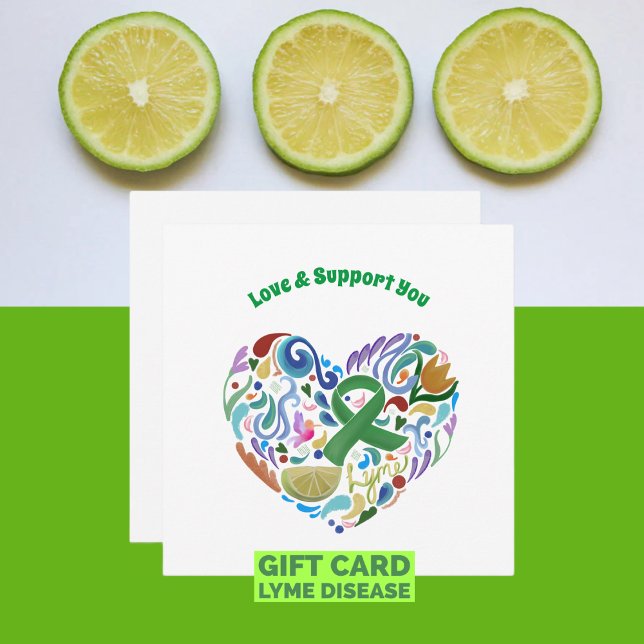 Cartão Apoio à sensibilização para a doença de Lyme #lyme (Gift Card for someone with Lyme Disease #lyme #lymedisease)