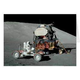 Cartão Apollo 17 - A aterragem de lua equipada final