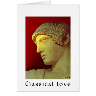 Cartão Apollo - santuário da Olympia na piscina