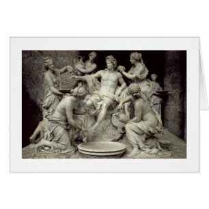 Cartão Apollo tendeu pelas ninfas, pretendidas para o