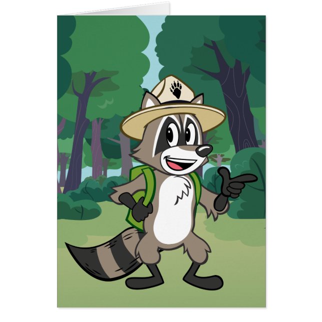 Cartão Apontar do rick da guarda florestal do rick | da (Frente)