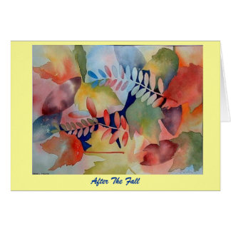 Cartão "Após a queda "