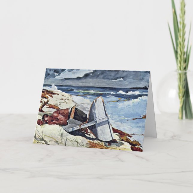 Cartão Após o furacão pelo local Winslow (a melhor (Frente)