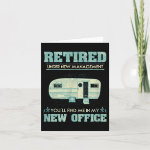 Cartão Aposentação Funny Camping Rv Caravan Gift Retiree 