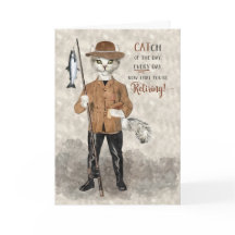 Aposentadoria Engraçada com Tema de Pesca de Gato 