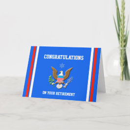 Cartão Aposentamento da Guarda costeira militar-2 emblema