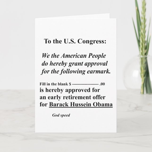 Cartão Aposente-se cedo (Frente)