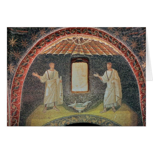 Cartão Apóstolos, século V (mosaico) (Frente Horizontal)