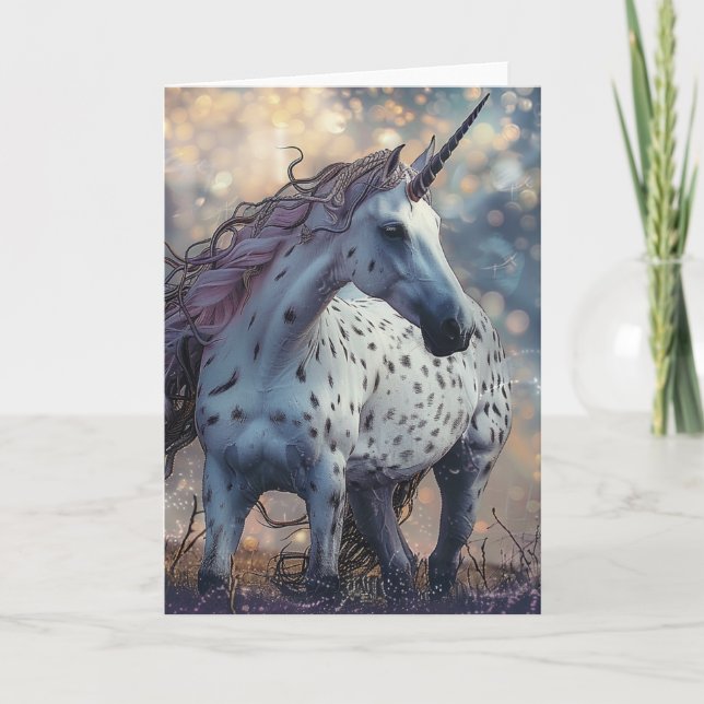 Cartão Appaloosa Unicorn (Frente)