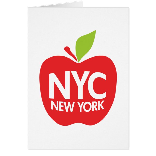 Cartão Apple grande verde NYC (Frente)