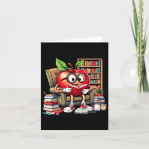 Cartão Apple Lading Books Lover Professora 100 Dias De Vo